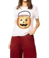 Queen Of Sparkles - Functioning Pumpkin Candy Bucket Tee