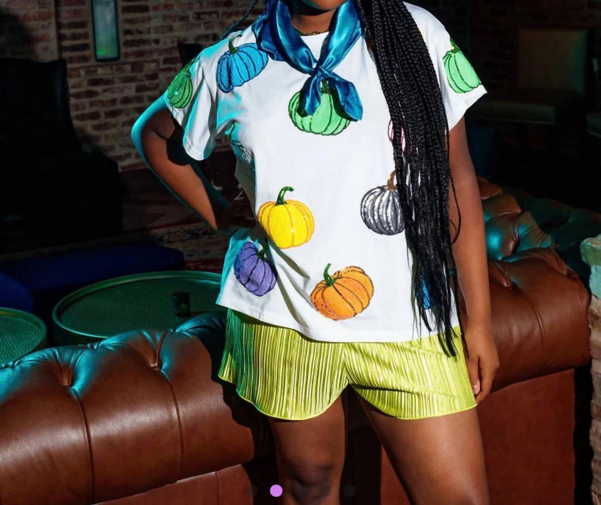 Queen Of Sparkles - Pumpkin Tee