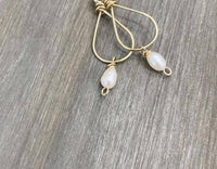 Quinn Sharp Jewelry - Small Teardrop Freshwater Pearl Earrings - earrings - jewelry - pearl
