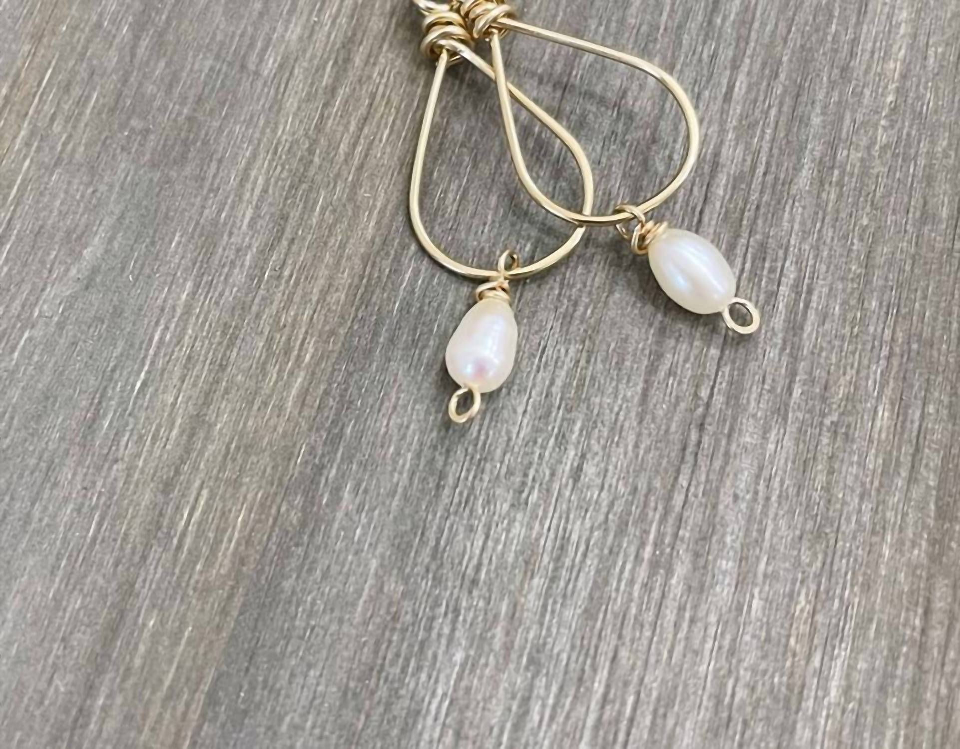 Quinn Sharp Jewelry - Small Teardrop Freshwater Pearl Earrings - earrings - jewelry - pearl