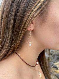 Quinn Sharp Jewelry - Small Teardrop Freshwater Pearl Earrings - earrings - jewelry - pearl