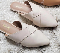 Qupid - Women's Swirl Ballerina Mules