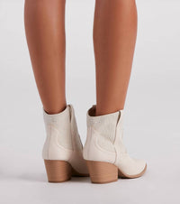 Qupid - Women's Western Bootie - ankle - boots - booties - shoes