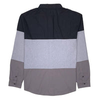 R.Sole - MEN'S TRI-COLOR BLOCK LS BUTTON-UP SHIRT