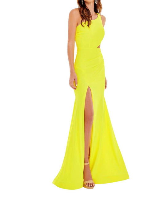 Rachel Allan - Cut Out Side Prom Dress - clothing - dresses - prom