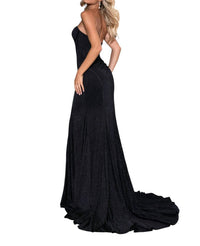 Rachel Allan - Figure - hugging Strapless Prom Dress - black - clothing - dresses