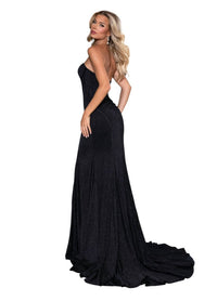 Rachel Allan - Figure - hugging Strapless Prom Dress - black - clothing - dresses