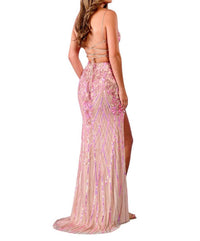 Rachel Allan - Fitted Column Prom Dress - clothing - dresses - patterned