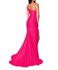 Rachel Allan - Ruched Bodice With Mesh Prom Dress - clothing - dresses - pink