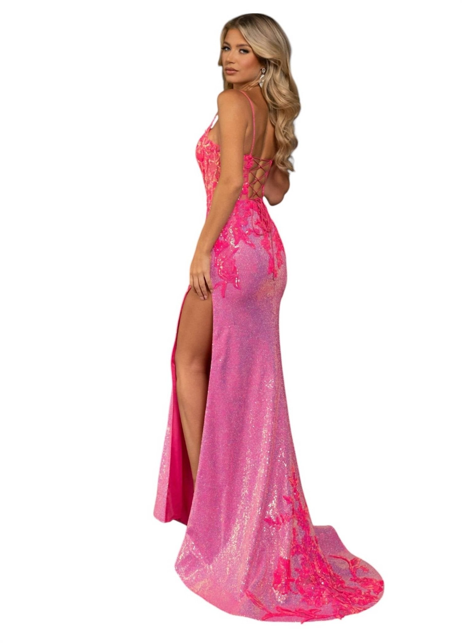 Rachel Allan - Sequin Showstopper Prom Dress - clothing - dresses - patterned