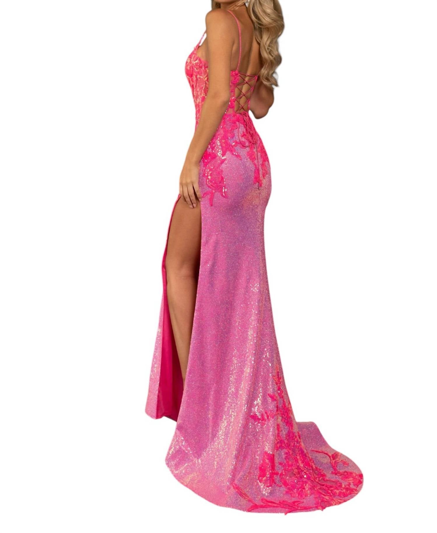 Rachel Allan - Sequin Showstopper Prom Dress - clothing - dresses - patterned