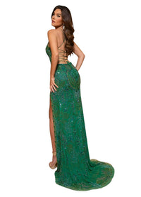Rachel Allan - Sexy Lace Up Back Prom Dress - clothing - dresses - green