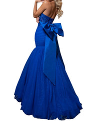 Rachel Allan - Sweetheart Off Shoulder Prom Dress - blue - clothing - dresses