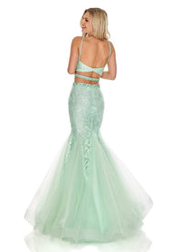 Rachel Allan - Two - piece Glittering Prom Dress - clothing - dresses - green