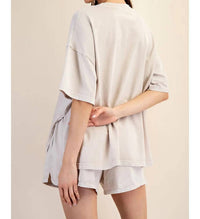 Rae Mode - Amber Mineral Washed Side Slit Short Set