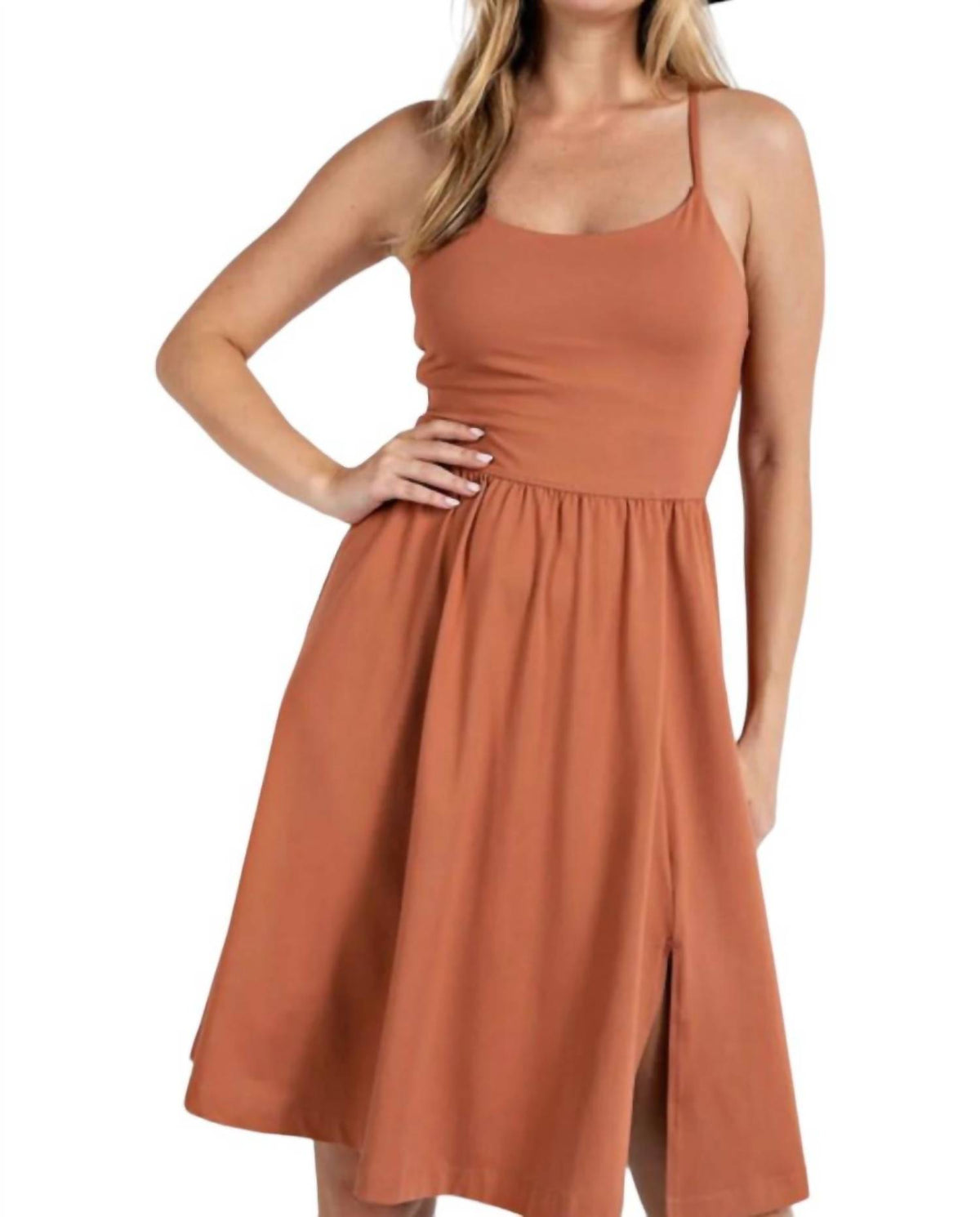 Rae Mode - Athleisure Slit Dress