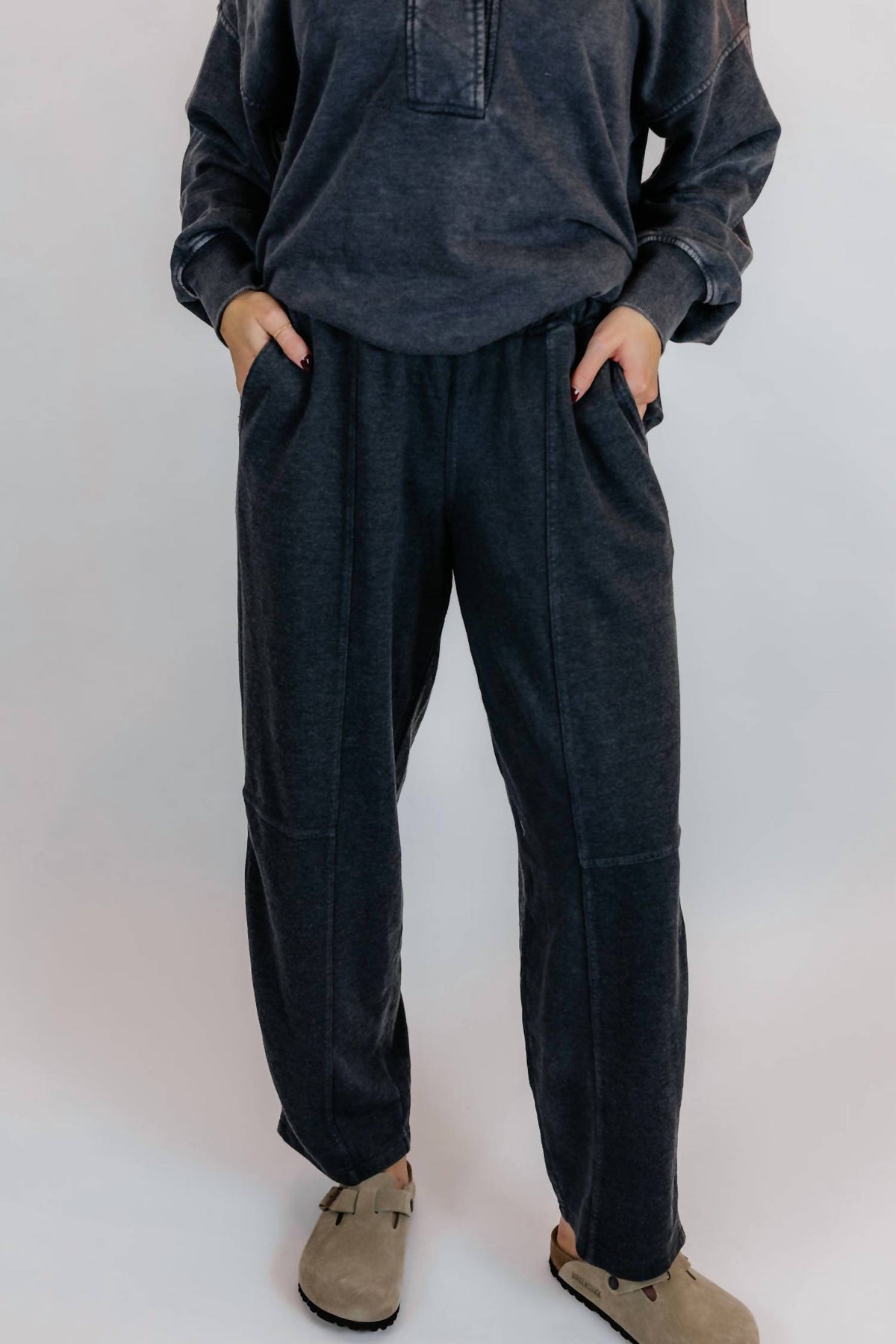 Rae Mode - Avia Mineral Washed Pullover & Barrel Pant Set