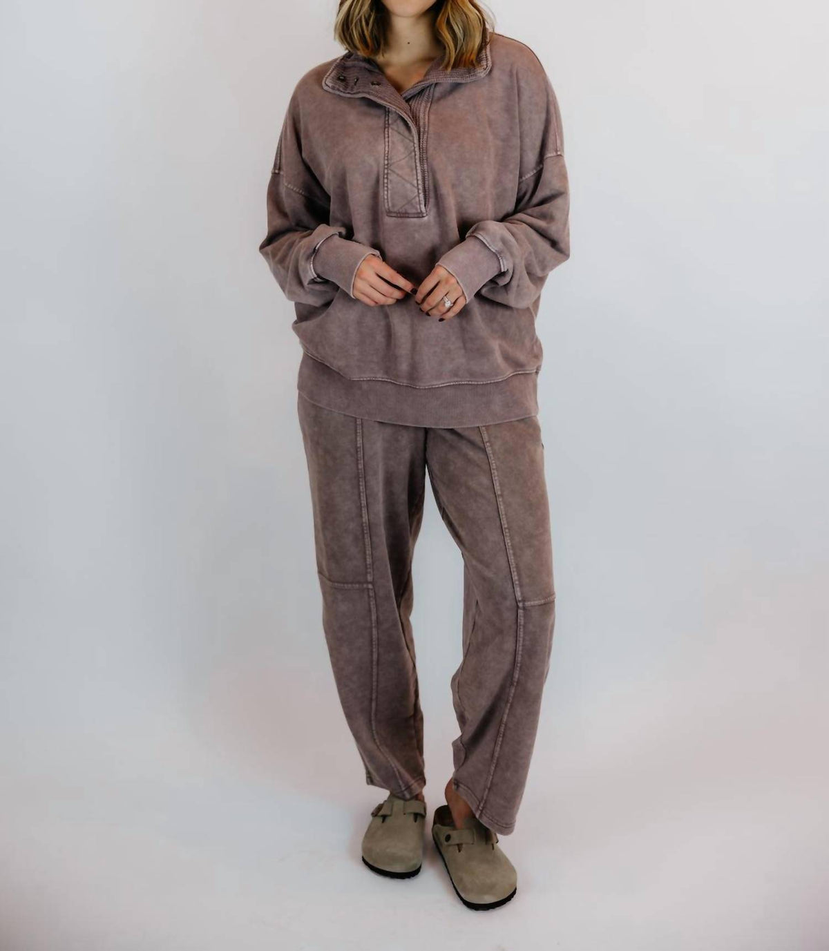 Rae Mode - Avia Mineral Washed Pullover & Barrel Pant Set