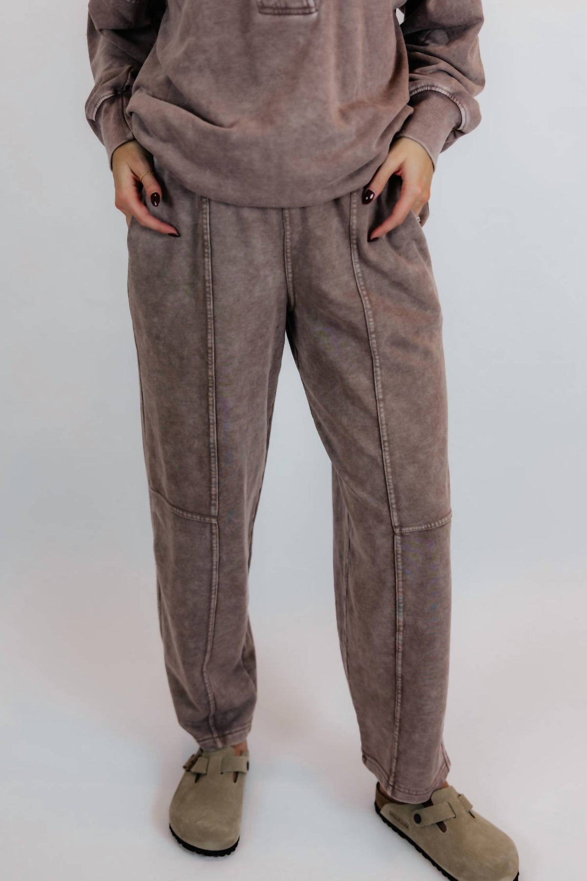 Rae Mode - Avia Mineral Washed Pullover & Barrel Pant Set