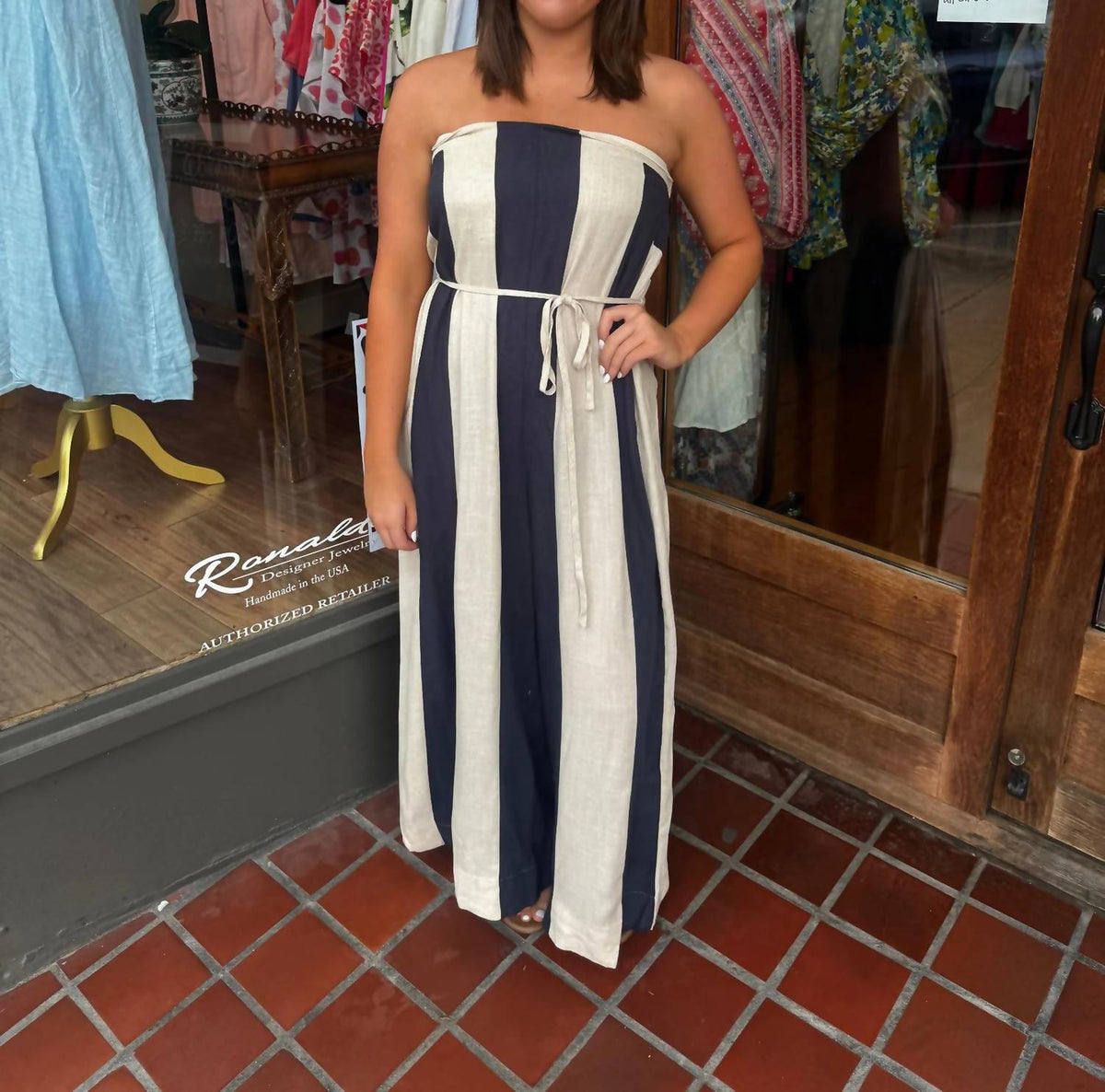 Rae Mode - Bold in Stripes Classic Jumpsuit