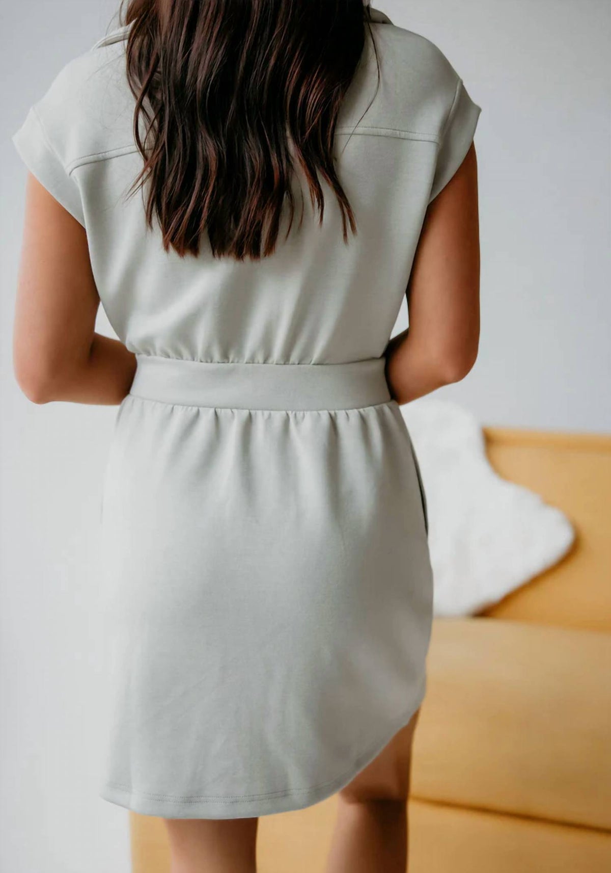 Rae Mode - Effortlessly Elevated Half Zip Mini Dress