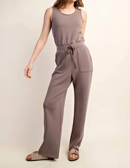 Rae Mode - Lennox Modal Jumpsuit - brown - clothing - jumpsuits