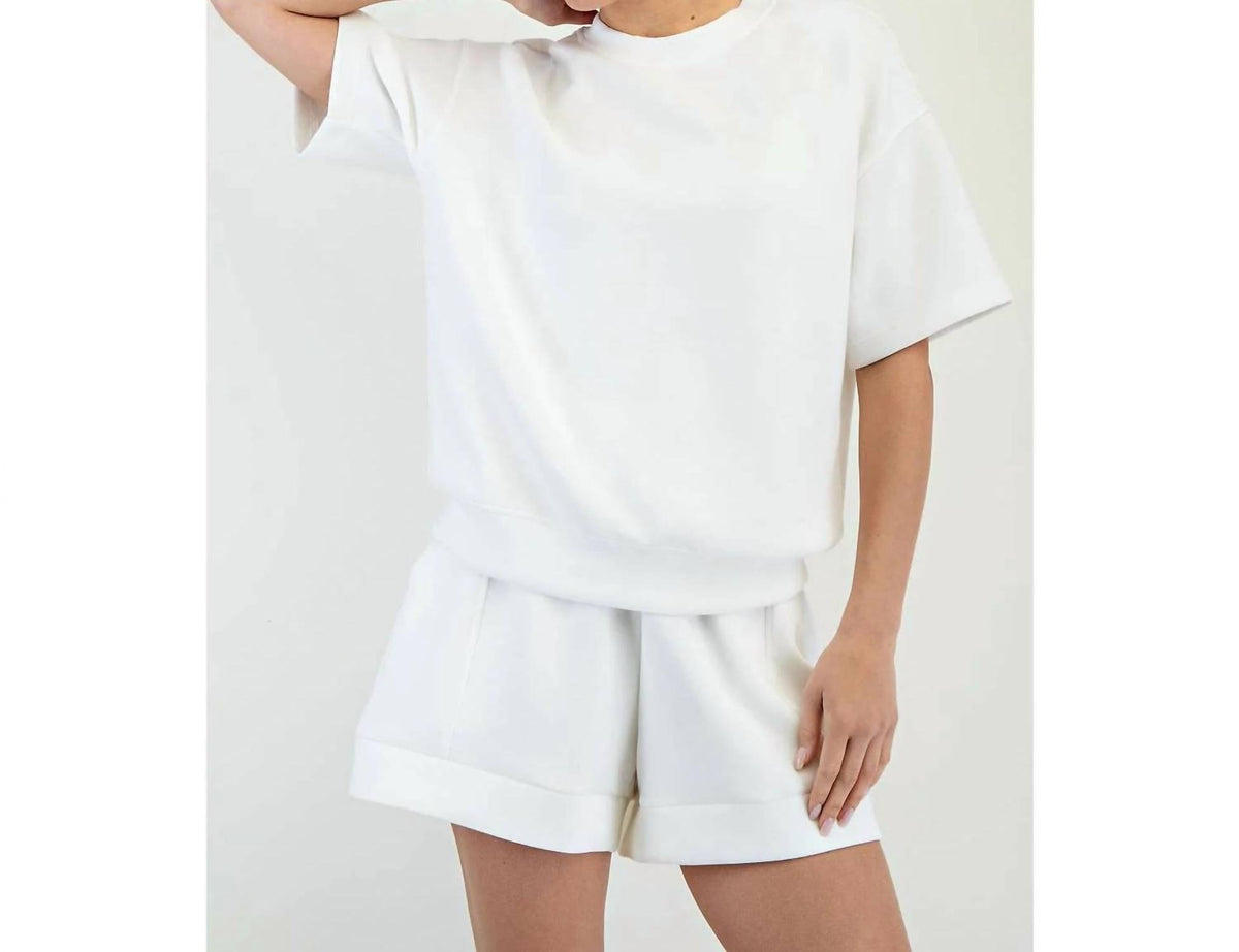 Rae Mode - Modal Scuba Basic Short Sleeve Top