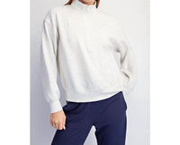 Rae Mode - Modal Scuba Quarter Zip Long Sleeve Top