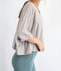 Rae Mode - Oversized Twisted Sleeve Tee