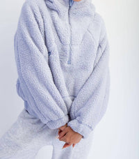 Rae Mode - Sherpa Quarter Zip Hoodie
