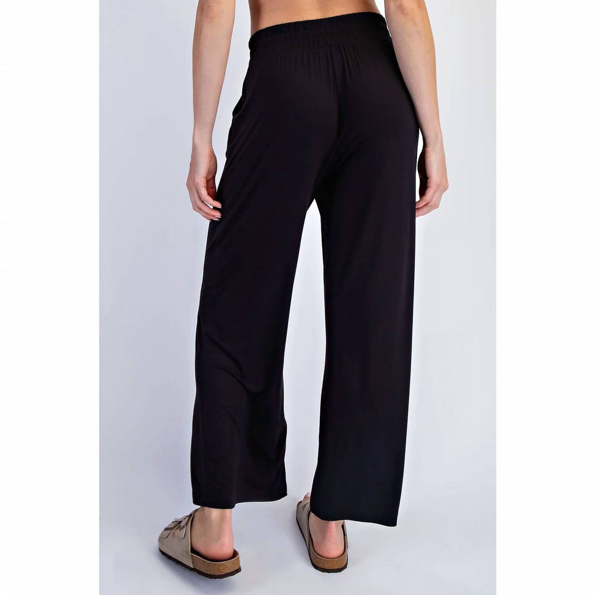 Rae Mode - Viscose Modal Cropped Wide Leg Pants