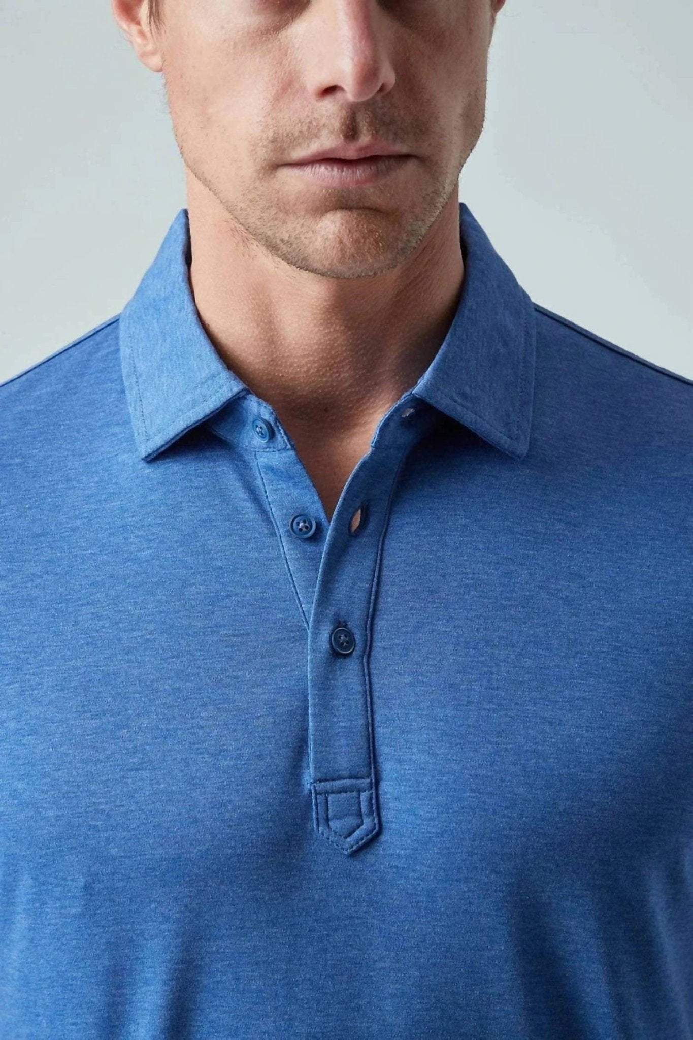 Raffi - Men's Short Sleeve Polo Shirt - blue - clothing - cotton