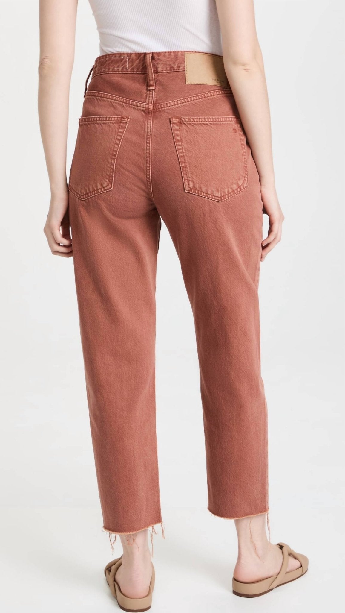 Rag & Bone - ALISSA JEANS - ankle - brown - clothing