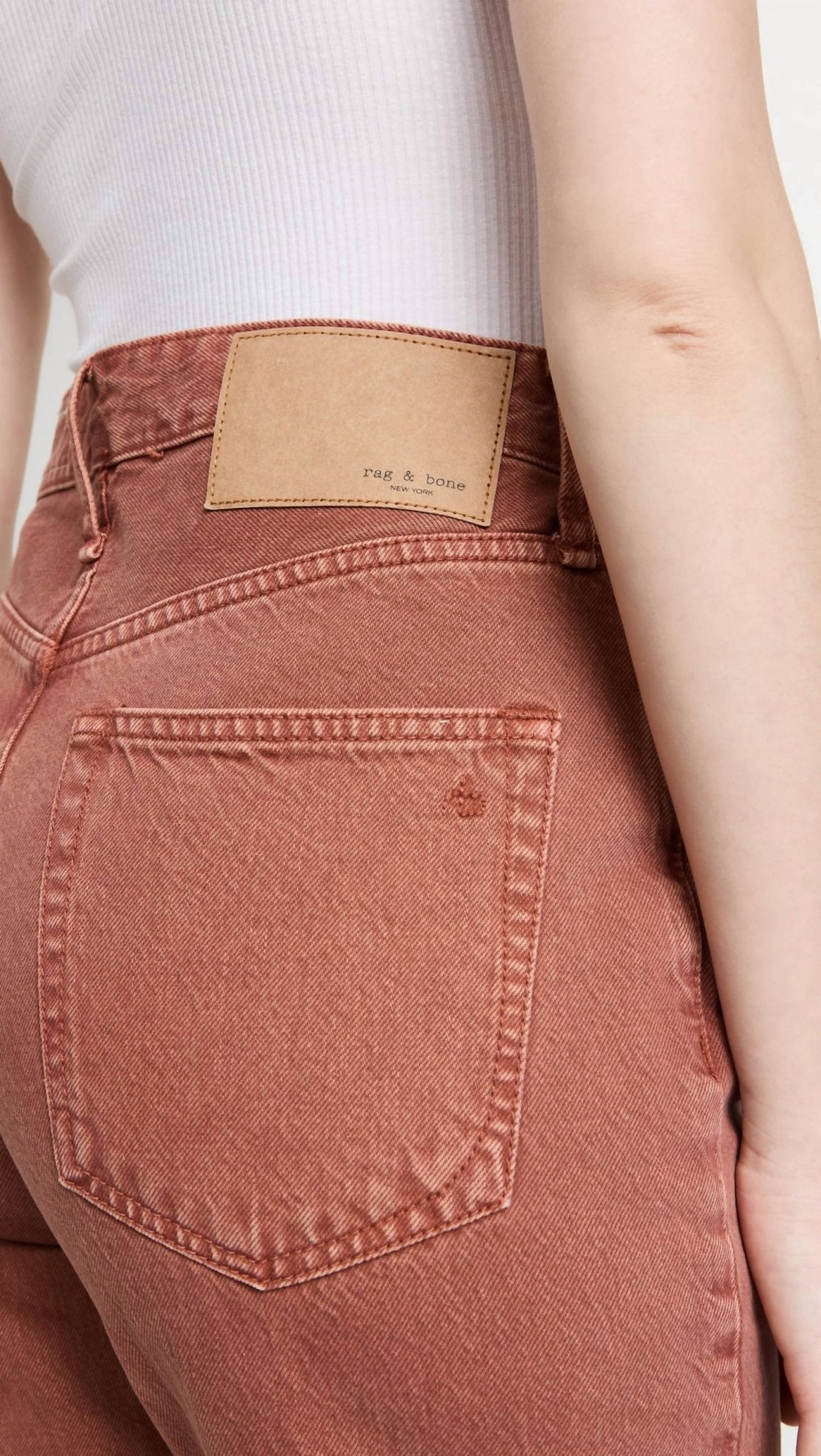 Rag & Bone - ALISSA JEANS - ankle - brown - clothing