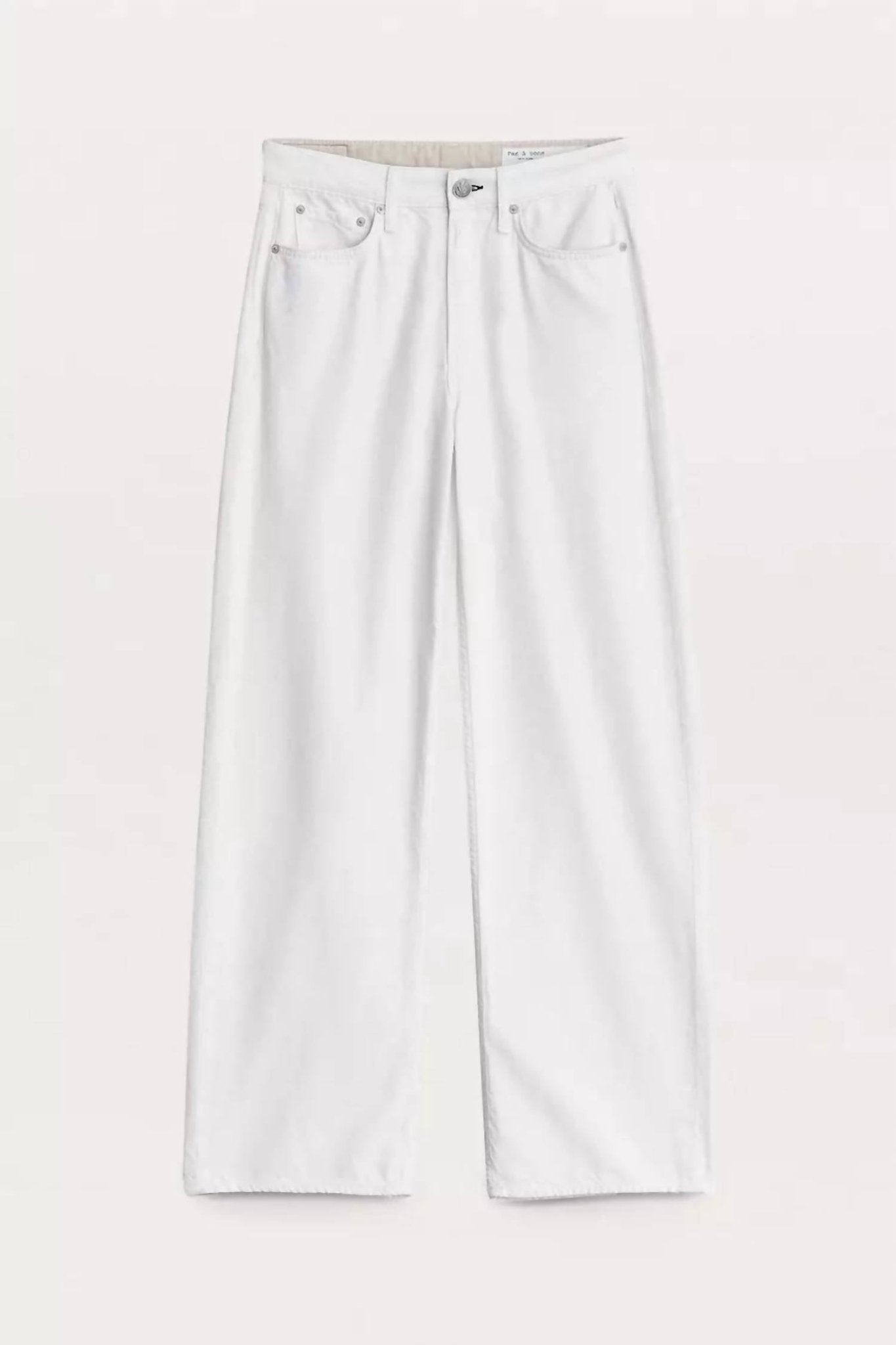Rag & Bone - Featherweight Logan Mid Rise Wide Leg Jean - clothing - cotton - blend - flare