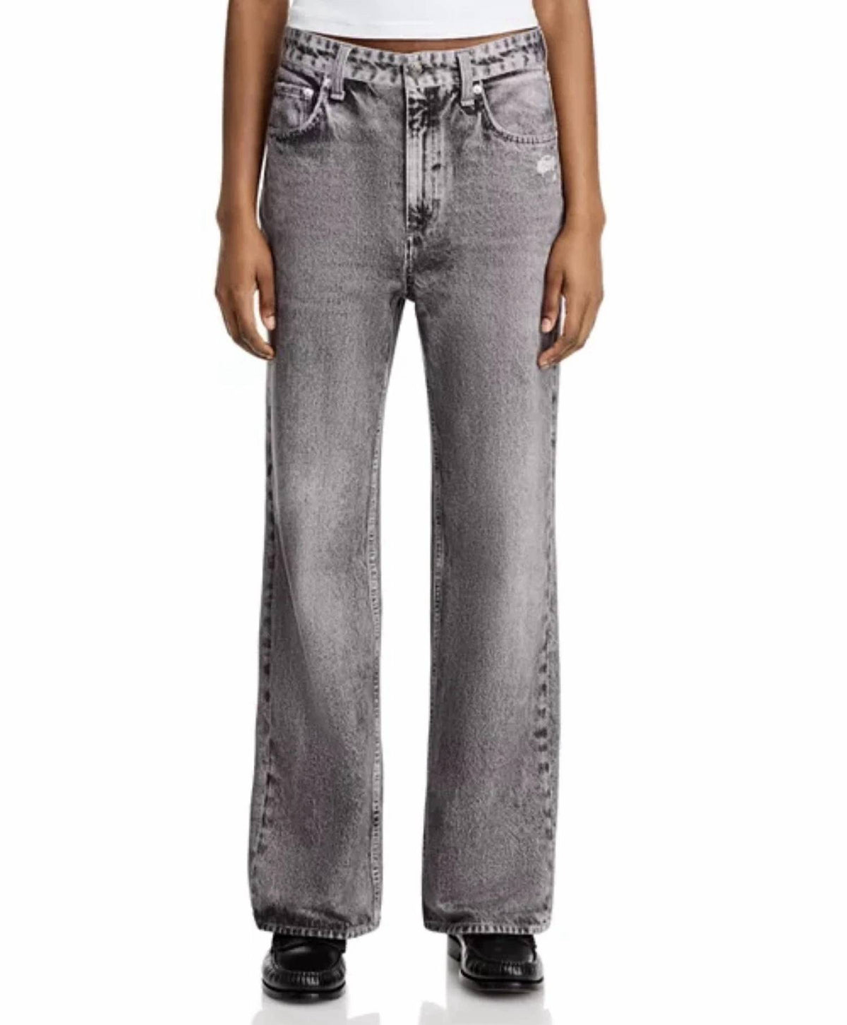 Rag & Bone - HIGH RISE ANKLE RELAXED STRAIGHT PANTS