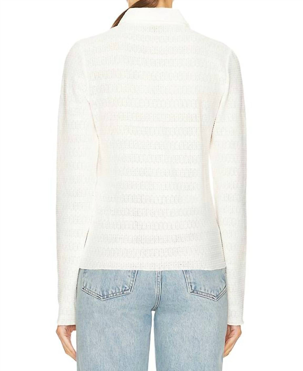Rag & Bone - Julia Open Knit Polo Shirt
