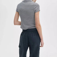 Rag & Bone - Knit Button Stripe Polo Tee