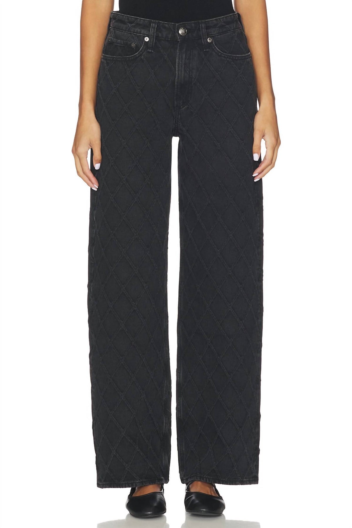 Rag & Bone - Logan Mid-rise Quilted Jeans