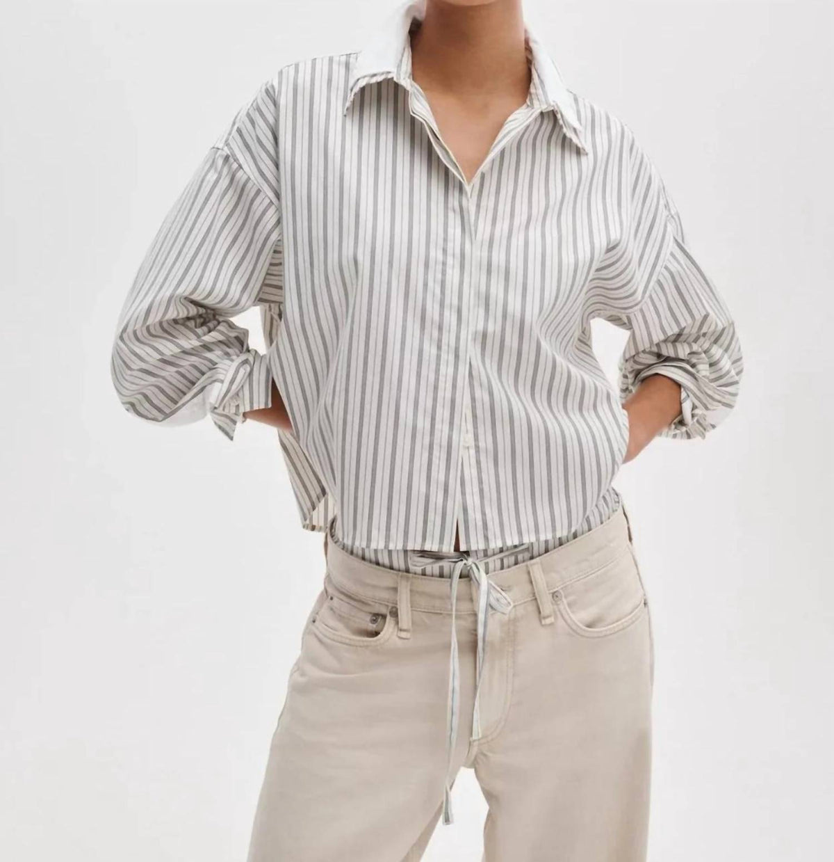 Rag & Bone - Marin Striped Combo Shirt