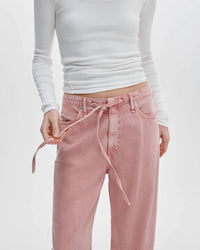 Rag & Bone - Phoebe Drawstring Wide-leg Jeans