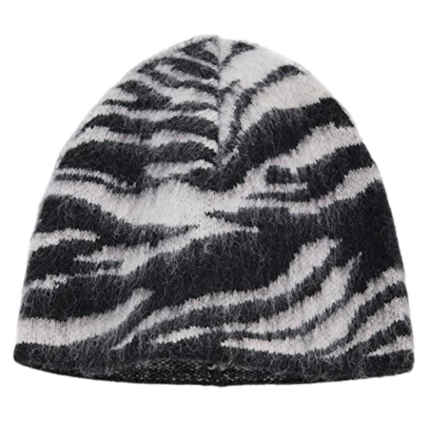 Rag & Bone - Sarah Tiger Beanie - accessories - black - hats