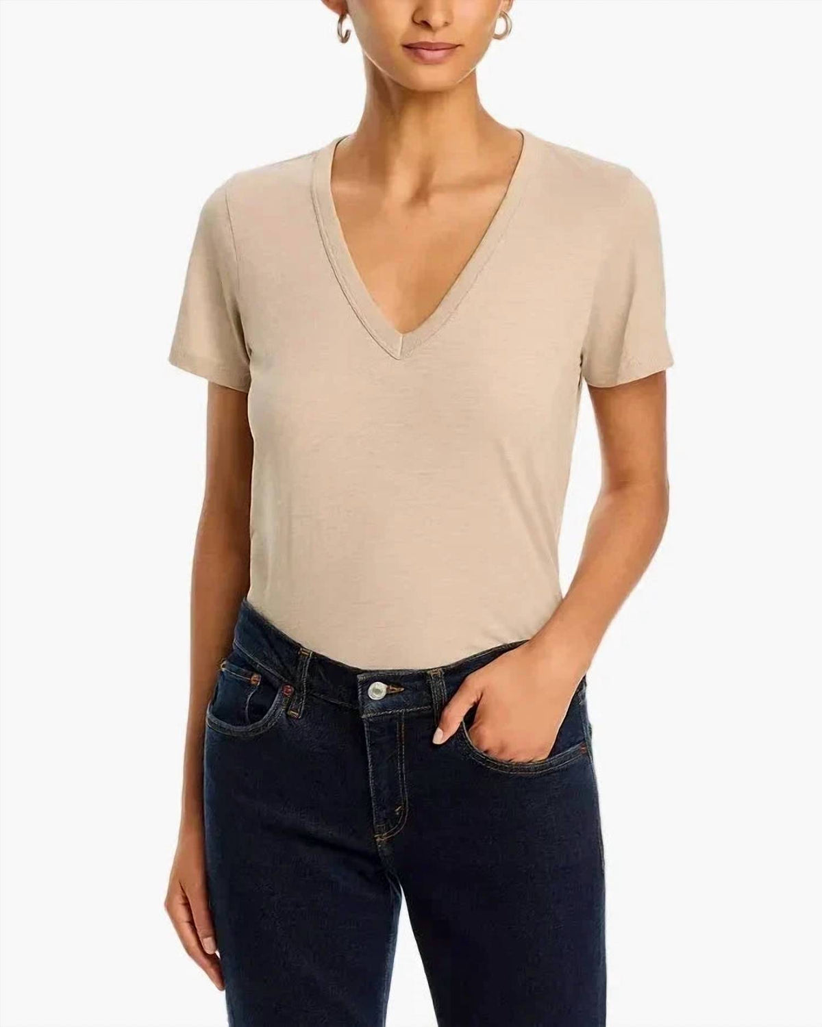 Rag & Bone - Slub Vee Short Sleeves Tee