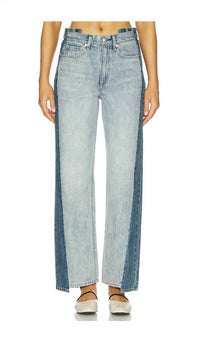 Rag & Bone - YORK SPLICED SHEA ANKLE STRAIGHT PANTS