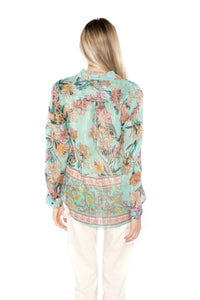 Raga - Botanic Button Down Shirt - blue - button - down - shirts - clothing