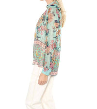 Raga - Botanic Button Down Shirt - blue - button - down - shirts - clothing