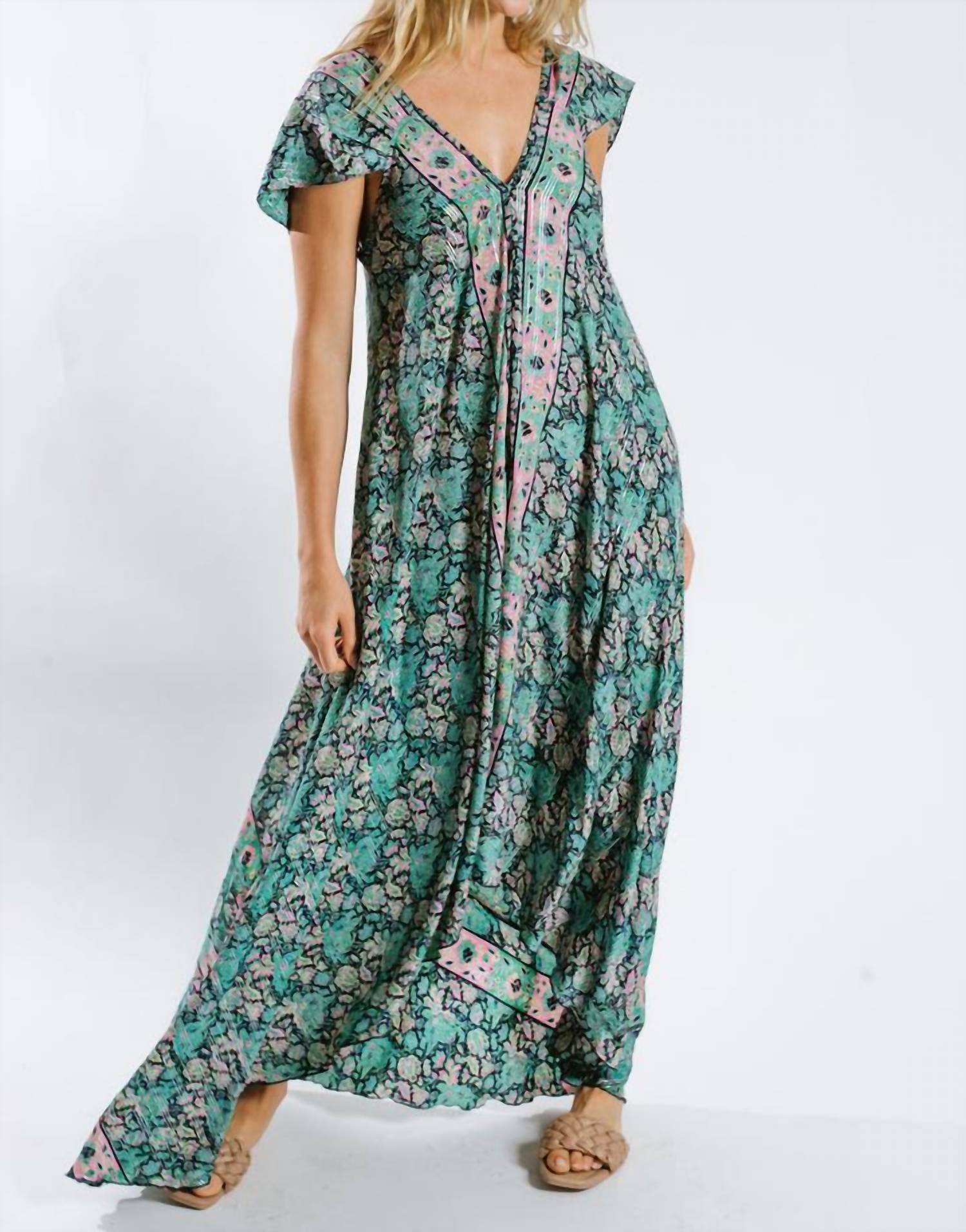 Raga - Print Dress - blue - clothing - dresses