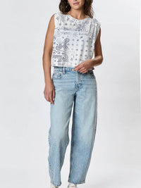 Ragabond Studio - Hemp Jackie Pleat Shell Bandana Tee