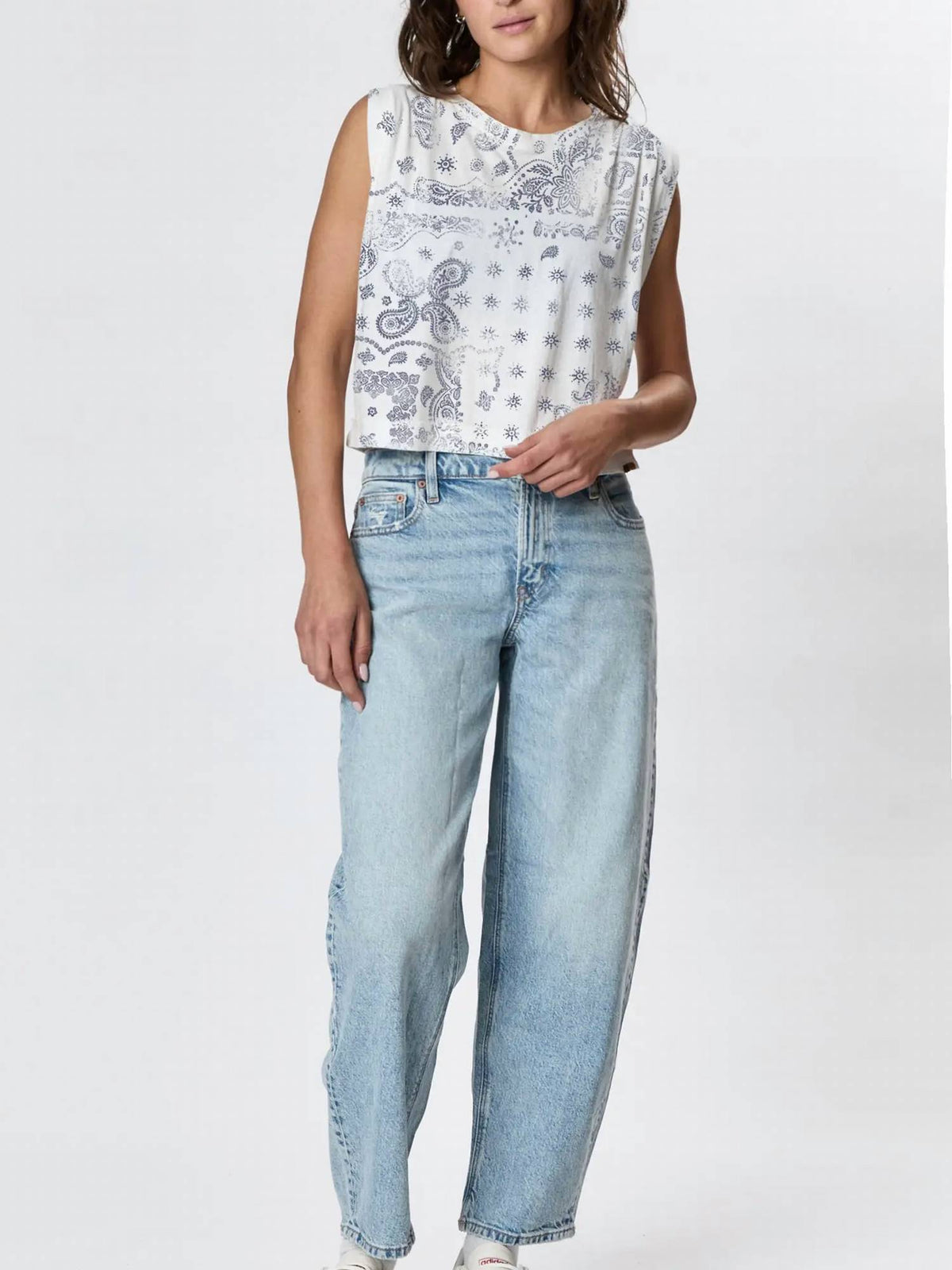 Ragabond Studio - Hemp Jackie Pleat Shell Bandana Tee