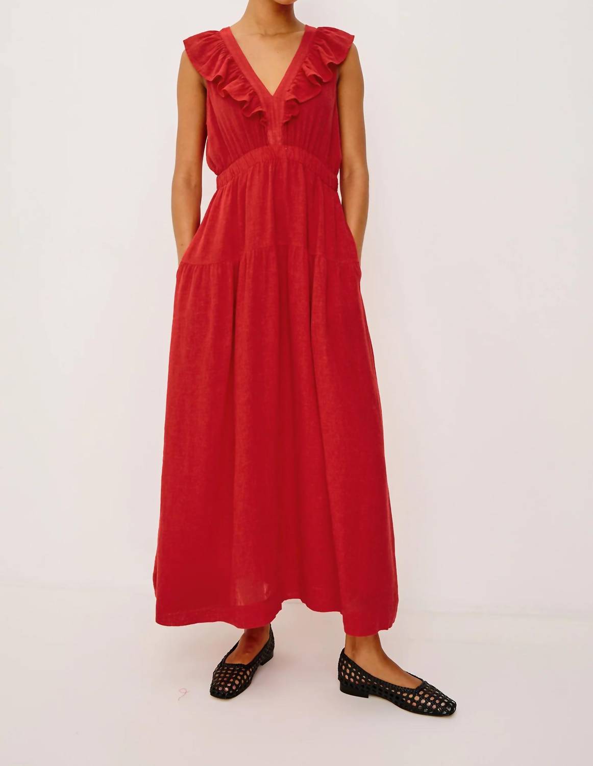 Rails - Beaux Linen Maxi Dress